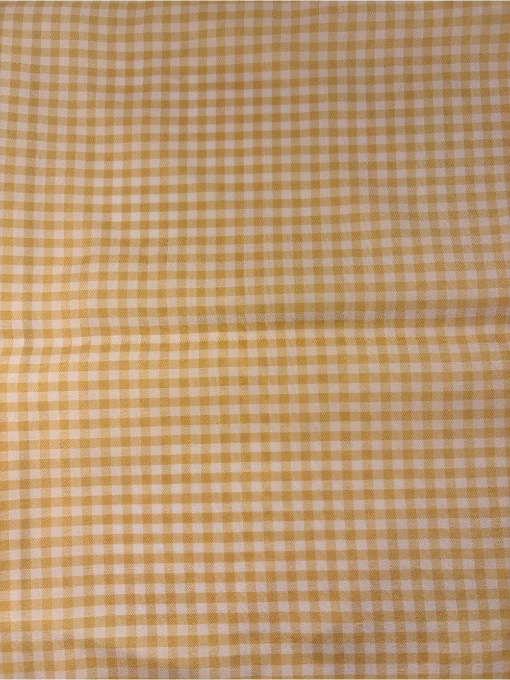 Square Scarf 20x21” Gingham Plaid Yellow White Cottagecore Cowgirl Beach